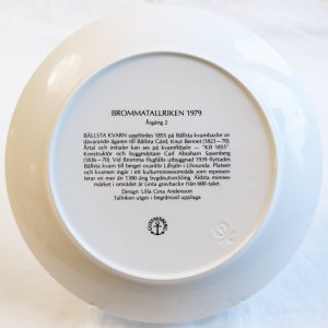Gustavsberg - Brommatallriken (The Bromma Plate Series) 1979 - Year 2 - Bällsta kvarn / The Bällsta Mill, Sweden